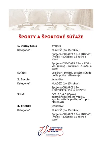 Dolný kubín -športové hry mládeže 2023