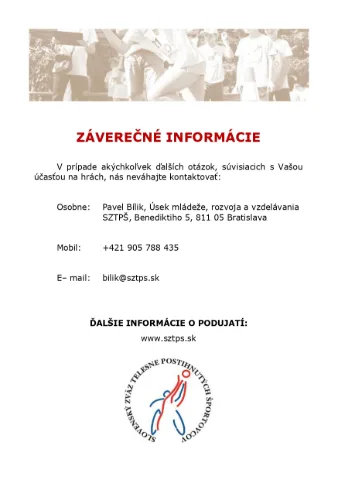 Dolný kubín -športové hry mládeže 2023