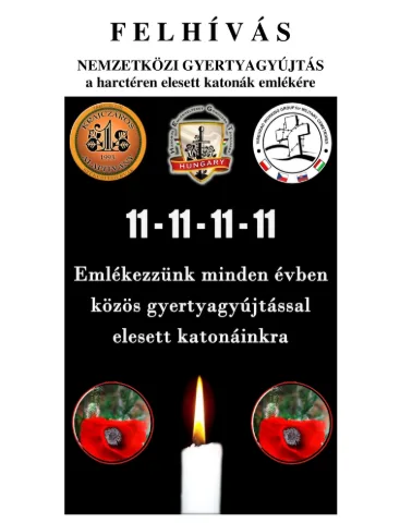 Nemzetközi gyertyagyújtási akció a hősök emlékére - Kispaka 2018