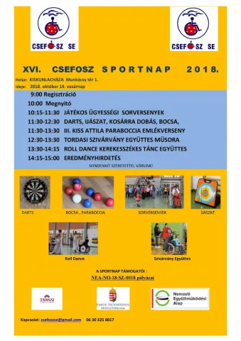 Medzinárodný športový deň - Kiskunlacháza 2018