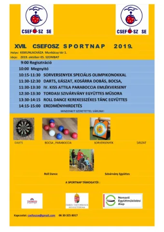 Medzinárodný športový deň - Kiskunlacháza 2019