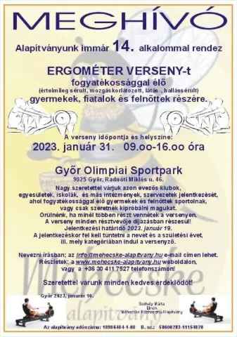 Ergométer verseny Győr 2023