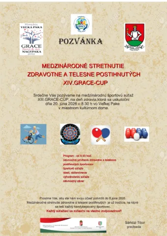 Medzinárodné stretnutie zdravotne a telesne postihnutých osôb a XIV. GRACE -Cup