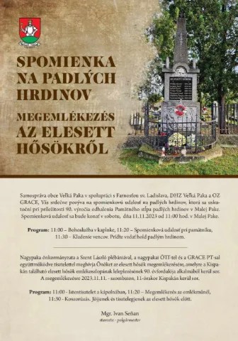 Medzinárodné zapálenie sviečok a položenie venca na pamiatku padlých hrdinov