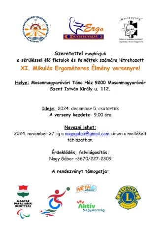 XI. Mikulás Ergométeres Élmény verseny