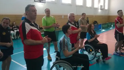 Prvé kolo stolnotenisovej ligy - Hlohovec 2019